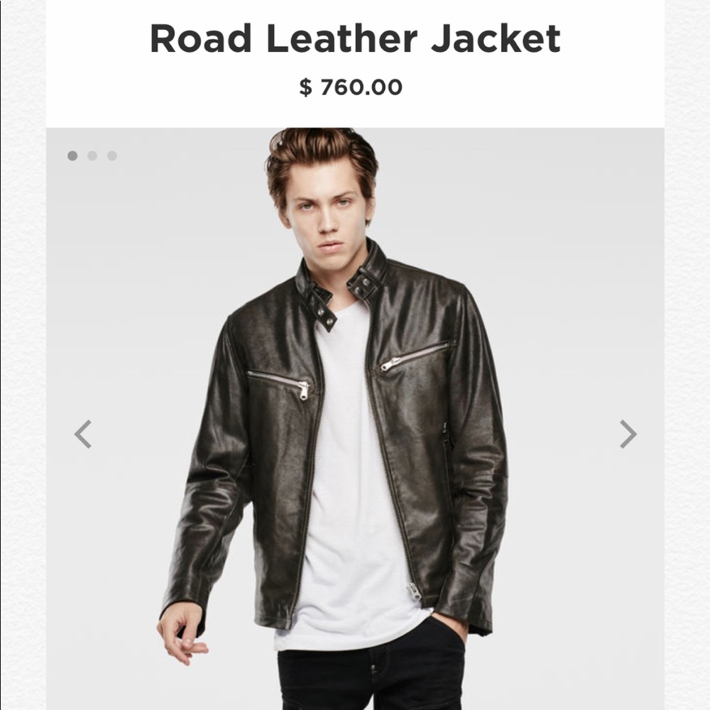 Brand New G-star Leather Jacket